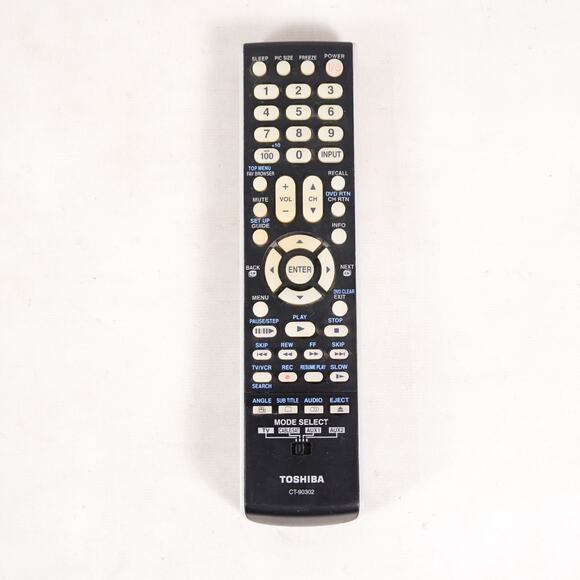 Toshiba CT-90302 LCD TV Remote Controller OEM Replacement - Picture 1 of 8